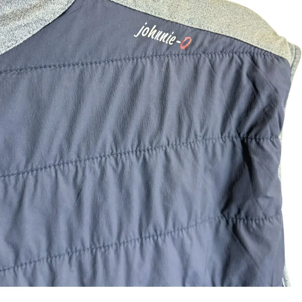 Johnnie-O XL Duffy Puffer Vest Dark Blue Pocket Golf Sport Active Outdoor‎ $149